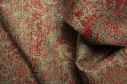– Jacquard fabric with ogival link design, Prato-based company, Spring/Summer 2007. 44% cotton, 32% acetate, 19% polyester, 5% polyamide
