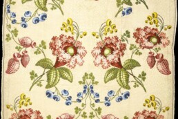 Textile fragment, France, mid-XVIII cent. Grosgrain with brocade borders; Silk