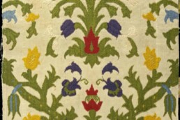 Textile fragment, Italy, mid-XVI cent. Figured polychrome velvet; Silk