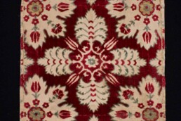 Velvet, Turkey, turn of XVI-XVII cent. Figured, cut velvet brocade; silk, cotton, silver