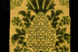 Cisele velvet, Florentine manufacture, second half of XVI cent. Silk, gold leaf