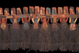 Fringe, Peru, Proto-Nazca culture, 200 B.C. -100 B.C. Knitted camelid wool