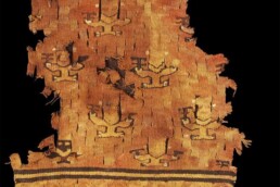 Textile, Chancay Culture, Late intermediate period (XIII-XV). Slit tapestry; wool, vegetable fibres