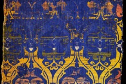di tessuto, Spagna, secolo XV, Lampasso lanciato; seta.